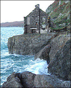 A ruined house in Hallsands