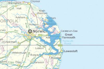 Norfolk — Area in danger of inundation
