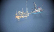Gas leak: Total Elgin Platform in the North Sea