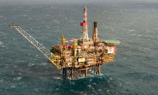 Shell platform Gannett Alpha in the North Sea