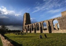 The threatened historic church at Covehithe