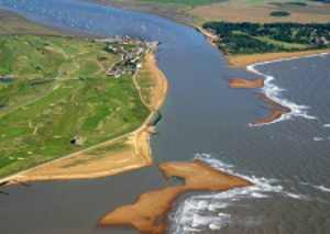 Mike Page's aerial photo of the River Deben mouth