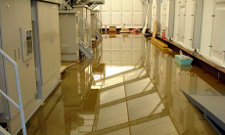 Water on the floor at Fukushima