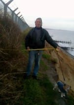 Erosion near Hopton's old radar station.